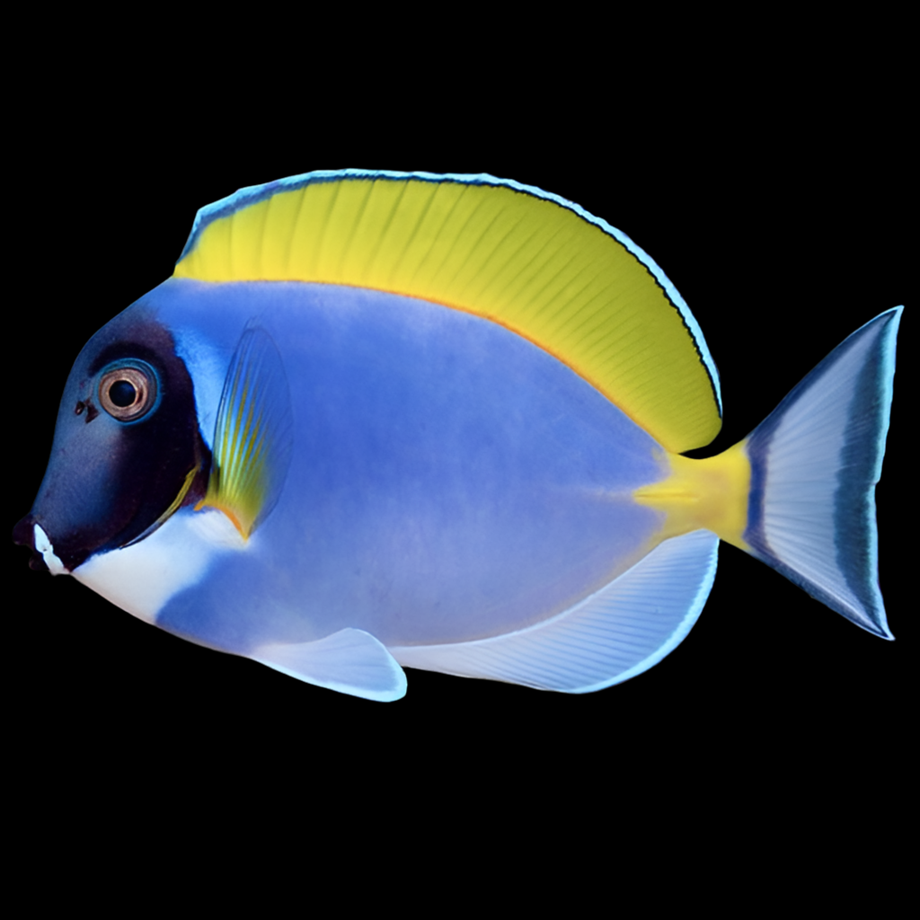 Powder Blue Tang 3 4 Acanthurus Leucosternon Tropical Tides Aquatics Powder Blue Tang 3 4 Acanthurus Leucosternon Tropical Tides Aquatics